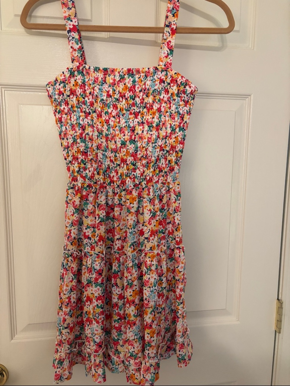 Smocked Floral Flowy Woman’s Sundress Small